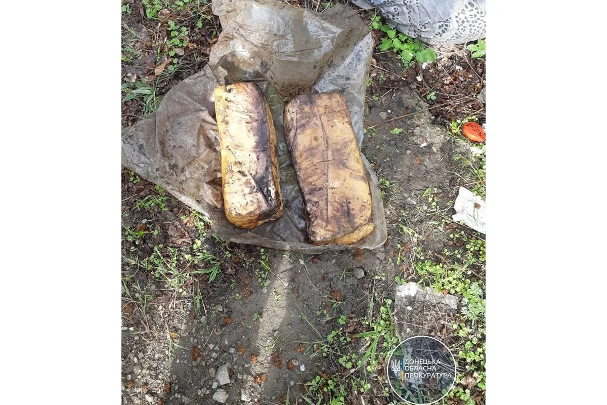 В одному з прифронтових сіл Донеччини виявлено 20 кг пластиду 