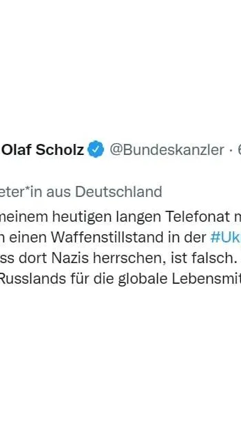 ​Канцлер Німеччини Олаф Шольц прокоментував сьогоднішні переговори з путіним.