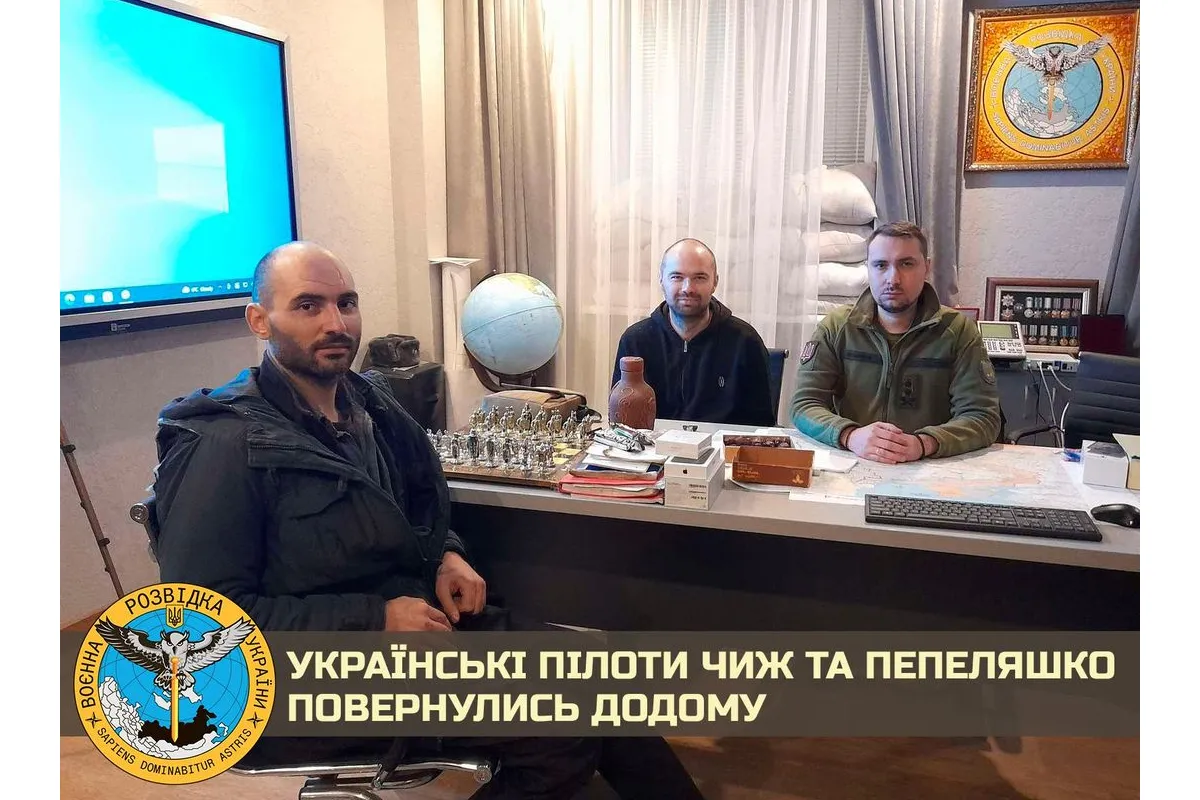 Російське вторгнення в Україну : Українських пілотів звільнили з російського полону
