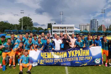 ​Збірна команда Університету ДФС України з футболу – чемпіони України з футболу серед студентів 2021 року