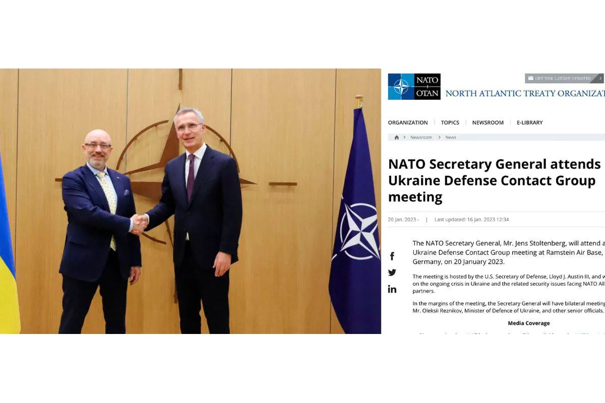Генсек НАТО Столтенберг анонсував двосторонню зустріч із Резніковим на авіабазі Рамштайн 20 січня