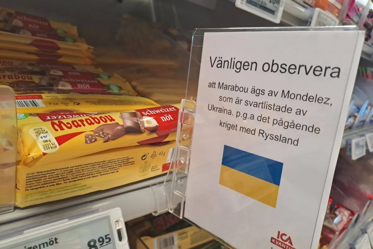 У Швеції активно закликають відмовлятися від продукції Mondelez International, яка досі працює на території росії