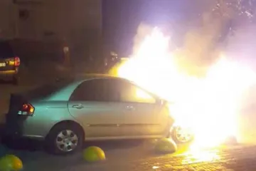 ​Появилось видео поджога авто “Схемы” 