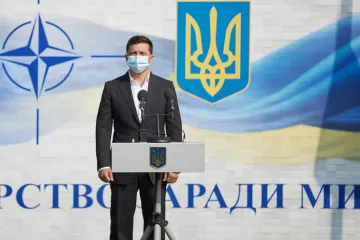 ​Украина хочет мира на востоке и делает для этого все от нее зависящее – Президент на открытии учений Rapid Trident – 2020