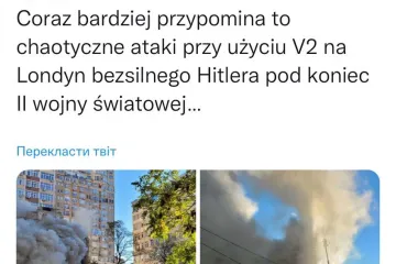 ​Польський депутат у твітері порівняв ранкові новини в Україні, з безсильним гітлером, який атакував Лондон в кінці II Світової