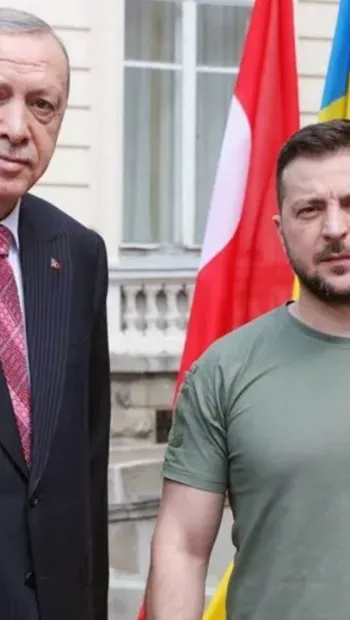 ​З'явилося перше відео зустрічі Зеленського та Ердогана у Львові.