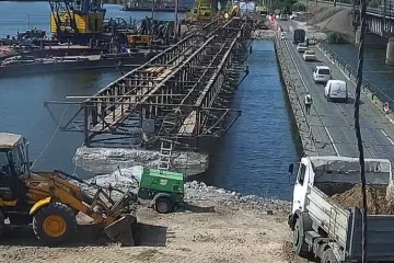 ​Під Нікополем почалось відновлення зруйнованого мосту через річку Чортомлик