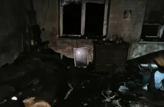 Величезний вогонь в одному з домів на Київщині