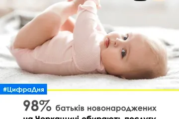​"єМалятко" - найбільш популярна послуга серед батьків новонароджених Черкаського регіону	