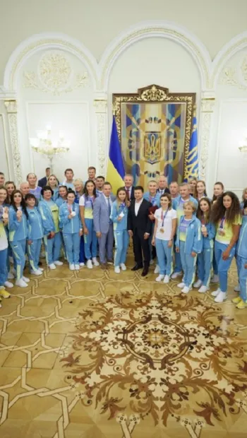 ​Украина будет поддерживать своих спортсменов и создавать для них необходимую инфраструктуру – Владимир Зеленский на встрече с призерами Олимпиады-2020
