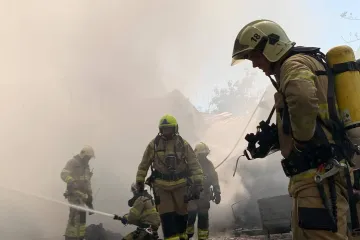 ​Пожежа на території центру МВС під Києвом: стала відома причина