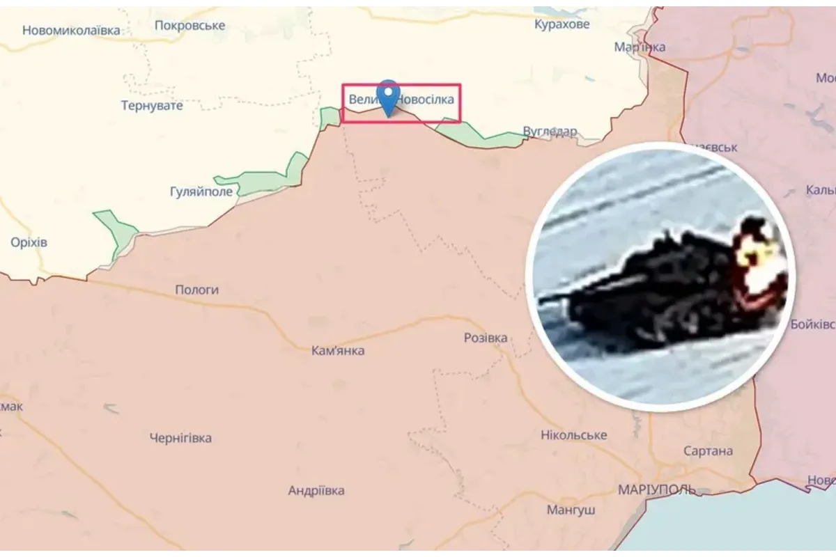 Не доїхав: ЗСУ підірвали ворожий танк на кордоні Донеччини і Запоріжжя (відео)