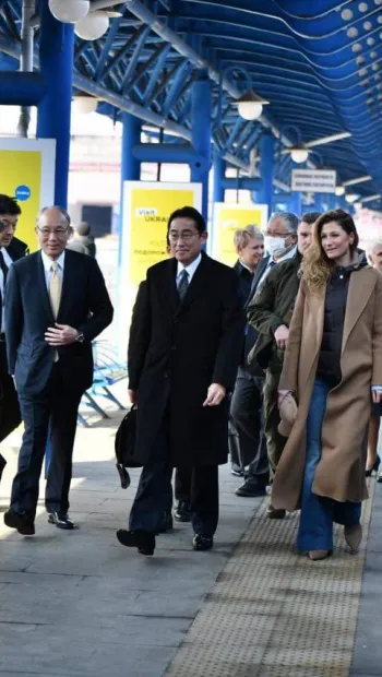 ​Прем'єр-міністр Японії Фуміо Кішіда прибув з візитом до Києва