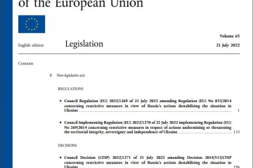 ​Сьомий пакет санкцій Євросоюзу набув чинності