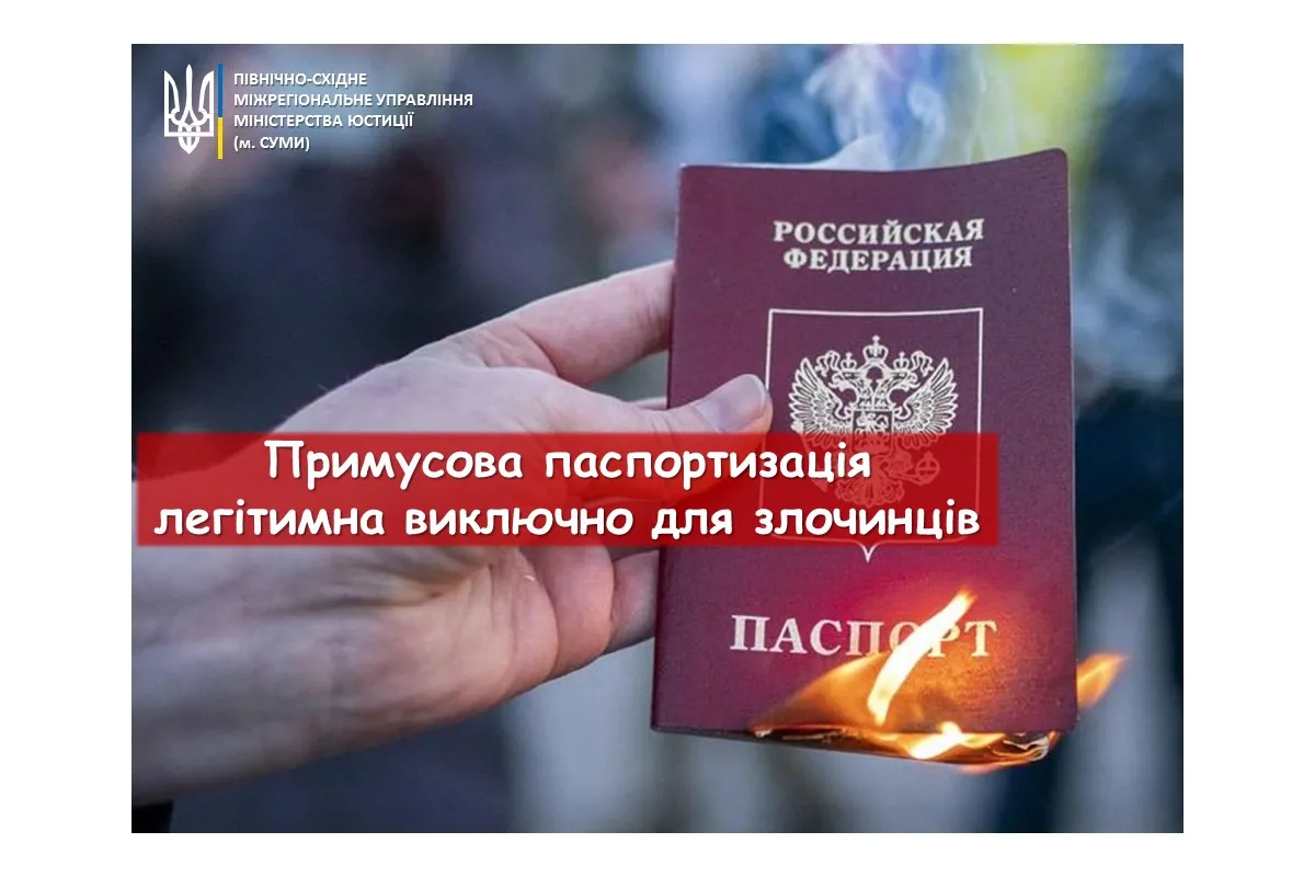 Примусова паспортизація легітимна виключно для злочинців
