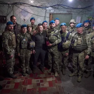 ​Володимир Зеленський приїхав на фронт та привітав воїнів із Днем морської піхоти ВМС ЗСУ