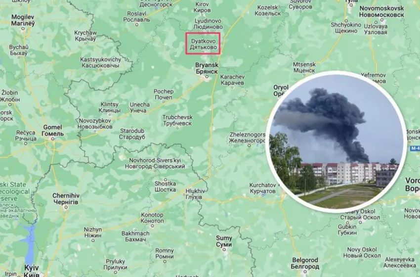 Ранкова "бавовна" на Брянщині: палає промзона у 200 км від українського кордону (фото, відео)