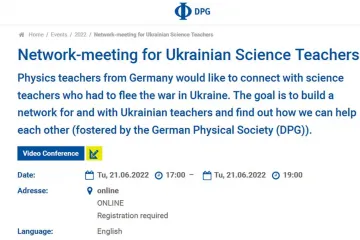 ​Викладачі фізико-математичного факультету взяли участь в онлайн-зустрічі з вчителями фізики Німеччини