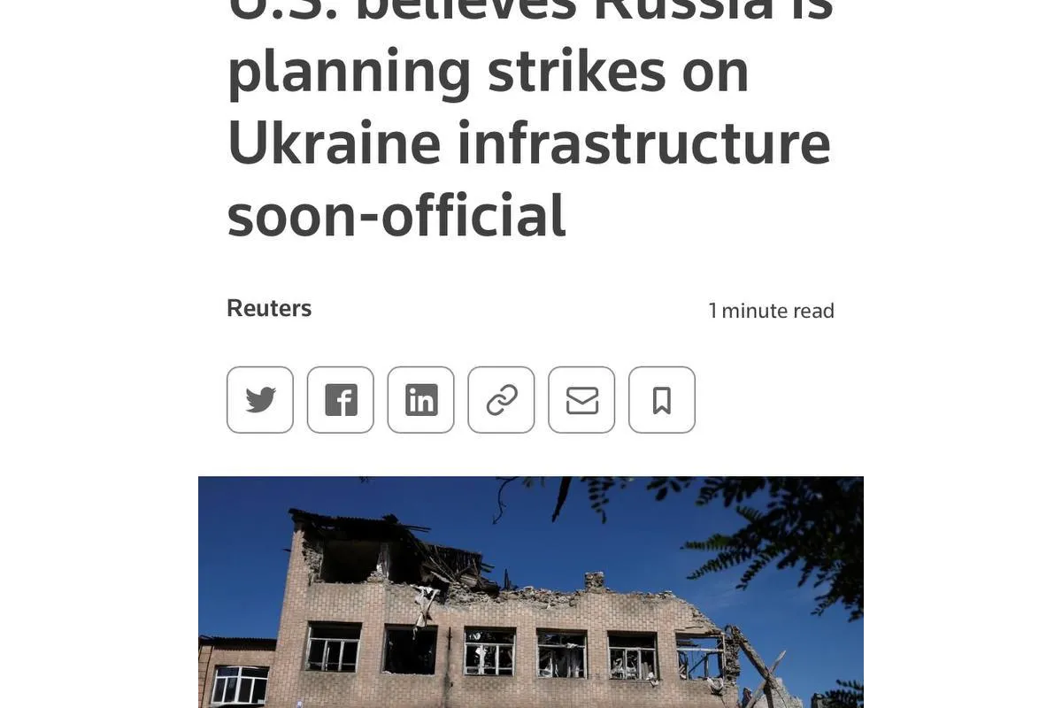 росія планує найближчим часом вдарити по інфраструктурі України — Reuters