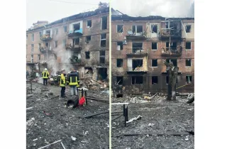 Так виглядає житловий будинок у Вишгороді на Київщині після обстрілу окупантів