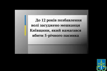 ​До 12 років позбавлення волі засуджено мешканця Київщини, який намагався вбити 5-річного пасинка