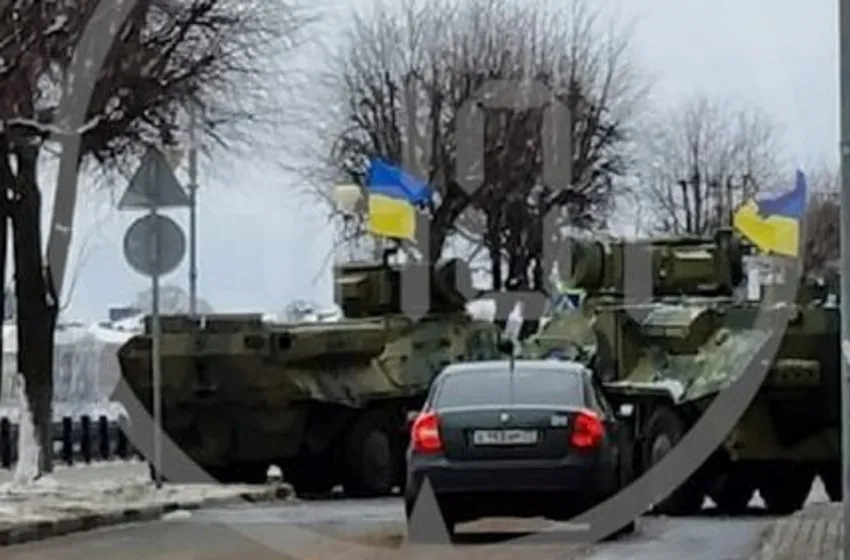 Колона техніки з українськими прапорами може бути використана для провокацій на території Білорусі