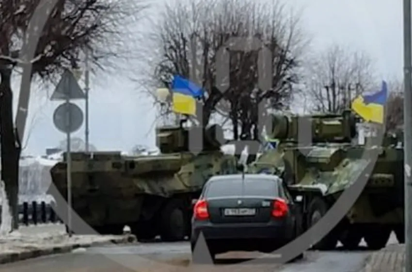 Колона техніки з українськими прапорами може бути використана для провокацій на території Білорусі