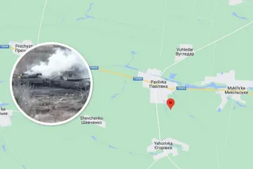 ​Пряме влучання в люк: під Вугледаром дрон 72-ї ОМБр підірвав ворожу пару танків (відео)