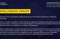 путін оголосить про приєднання окупованих територій України 30 вересня