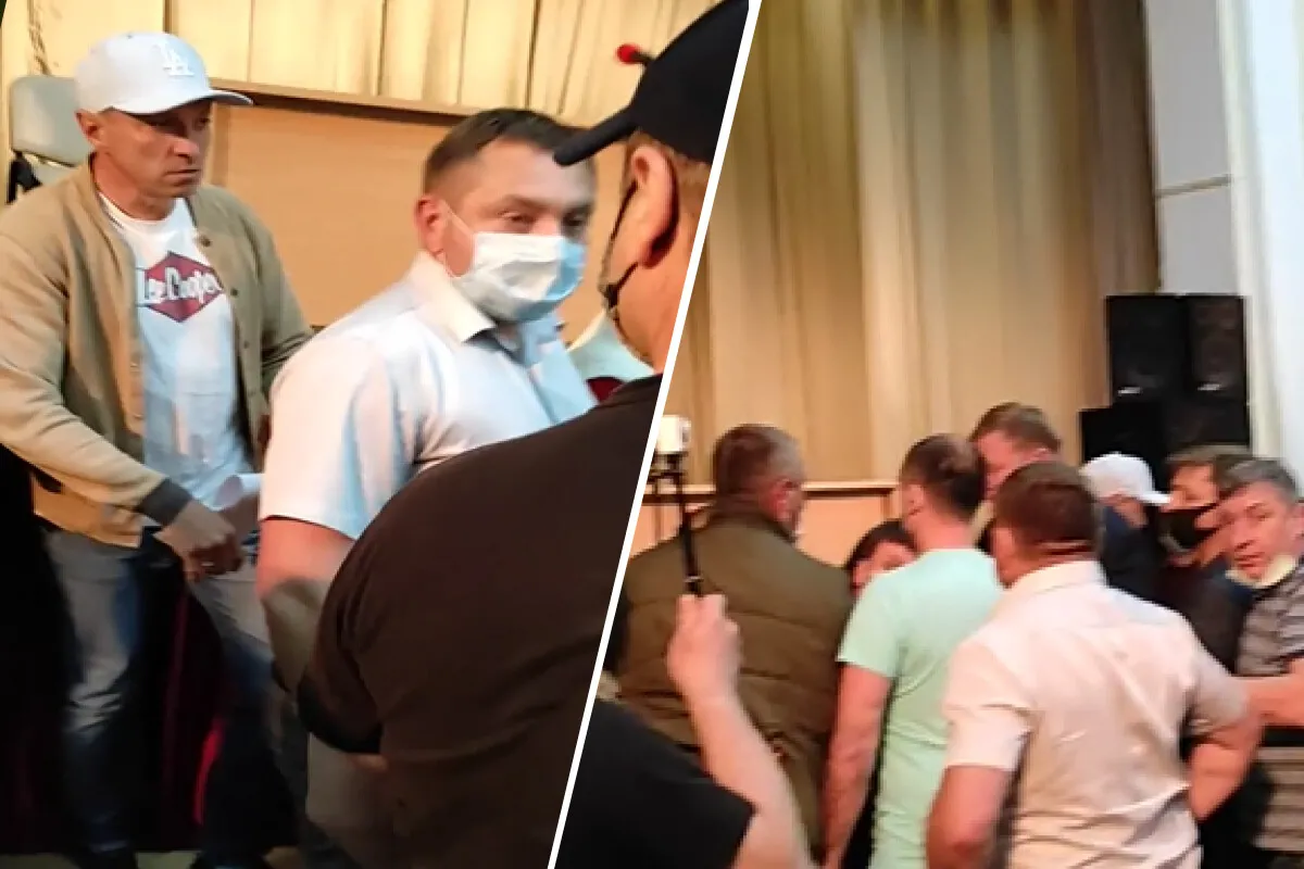 Драка в Коцюбинском: депутат ударил коллегу по голове после заседания: она в больнице. ВИДЕО