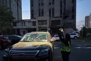 ​Нацполіція показала наслідки нічної атаки на Київ