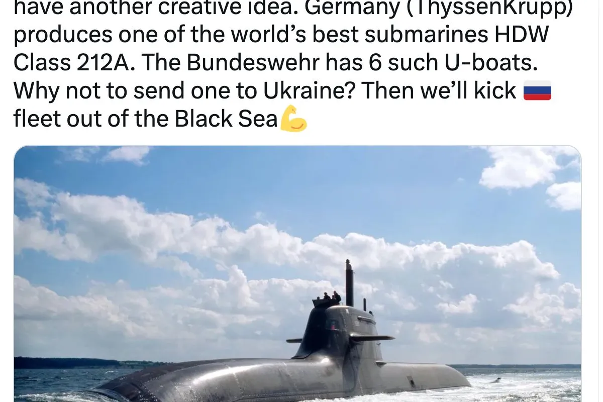 Заступник голови МЗС Мельник запропонував Німеччині поділитися з Україною підводними човнами