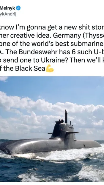 ​Заступник голови МЗС Мельник запропонував Німеччині поділитися з Україною підводними човнами
