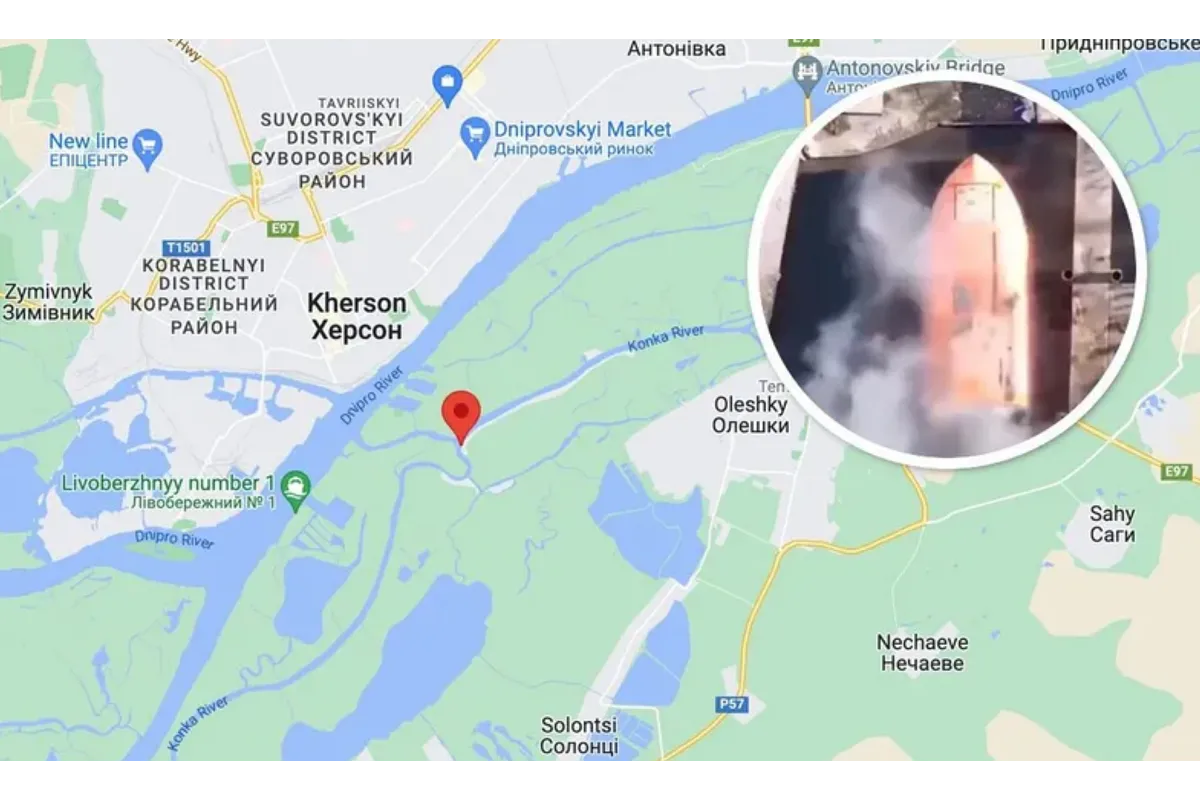 Річковий бій: під Херсоном дрон ЗСУ затопив "російський воєнний корабель" (відео)