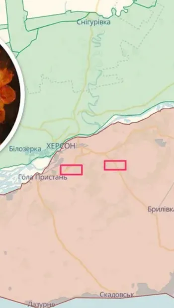 ​Над Новою Каховкою – дим: місцеві джерела повідомляють про прильоти по позиціях рф (фото)