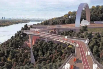 ​Миллионы на ветер: в Киеве «устал» еще один «мост Кличко» - фото, видео