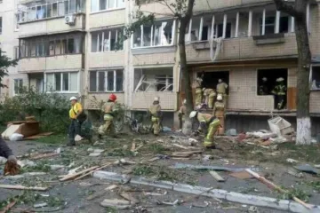 ​  			У Борисполі стався вибух, є потерпілі		