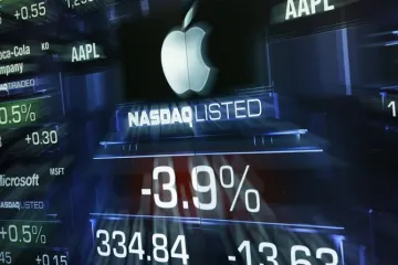 ​  			Акции Apple впервые достигли 300 долларов за штуку		