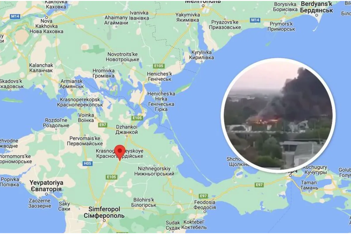 У Криму – "бавовна": зафіксовано пожежу біля нафтобази у Красногвардійську
