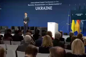 ​Виступ Зеленського під час Міжнародної експертної конференції з питань відновлення, відбудови та модернізації України