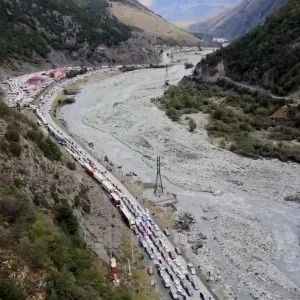 ​Також на грузино-російському кордоні утворилася черга практично на 20 км довжиною