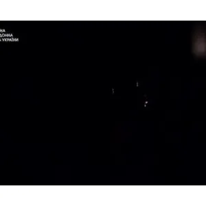 ​Сьогодні вночі під час повітряної атаки бійці ДПСУ спільно з ЗСУ поцілили в ворожий «Шахед»