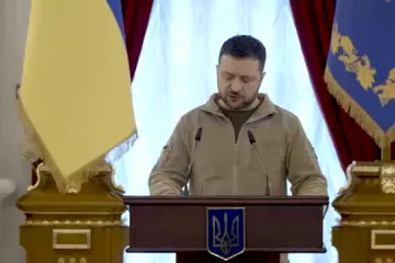 ​Російське вторгнення в Україну : Звернення Президента